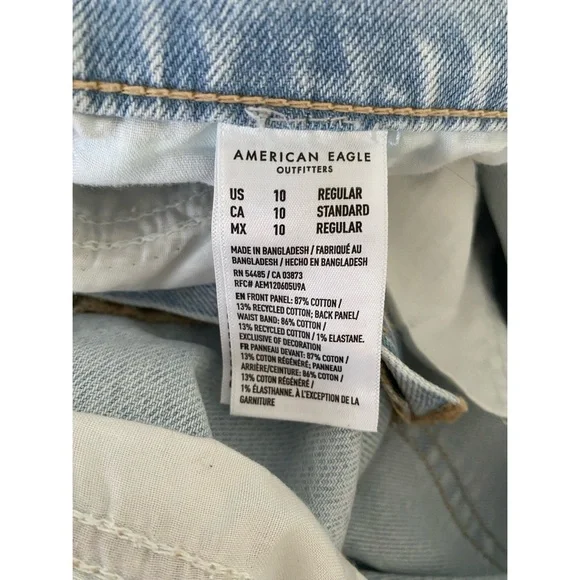 AMERICAN EAGLE Pearl Embellished Stovepipe Jeans - Picture 8 of 8